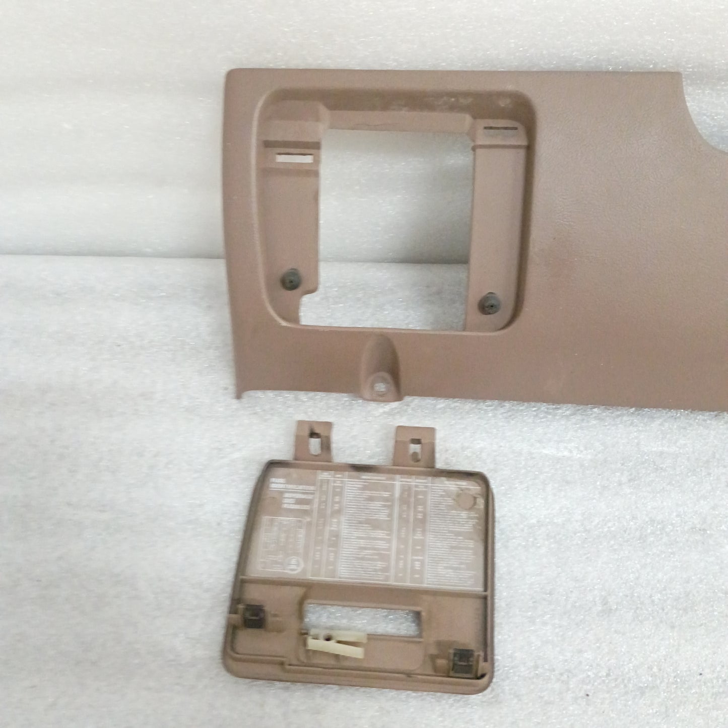 92-96 Tan/Mocha Lower Dash Knee Panel Trim (Used) Ford F150 F250 F350 Bronco