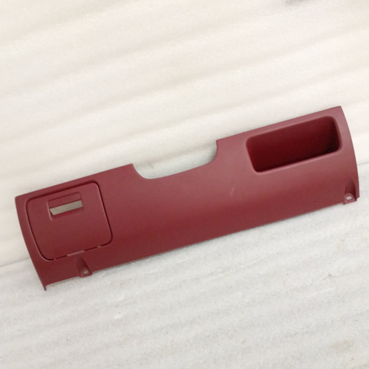 92-96 Dark Red Lower Dash Knee Panel Trim (Used) Ford F150 F250 F350 Bronco