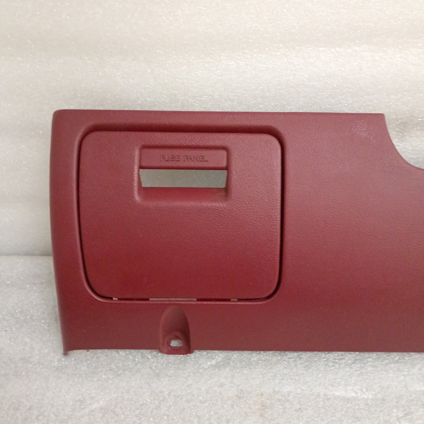 92-96 Dark Red Lower Dash Knee Panel Trim (Used) Ford F150 F250 F350 Bronco