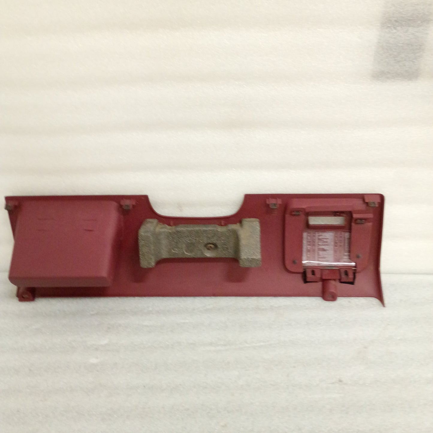 92-96 Dark Red Lower Dash Knee Panel Trim (Used) Ford F150 F250 F350 Bronco