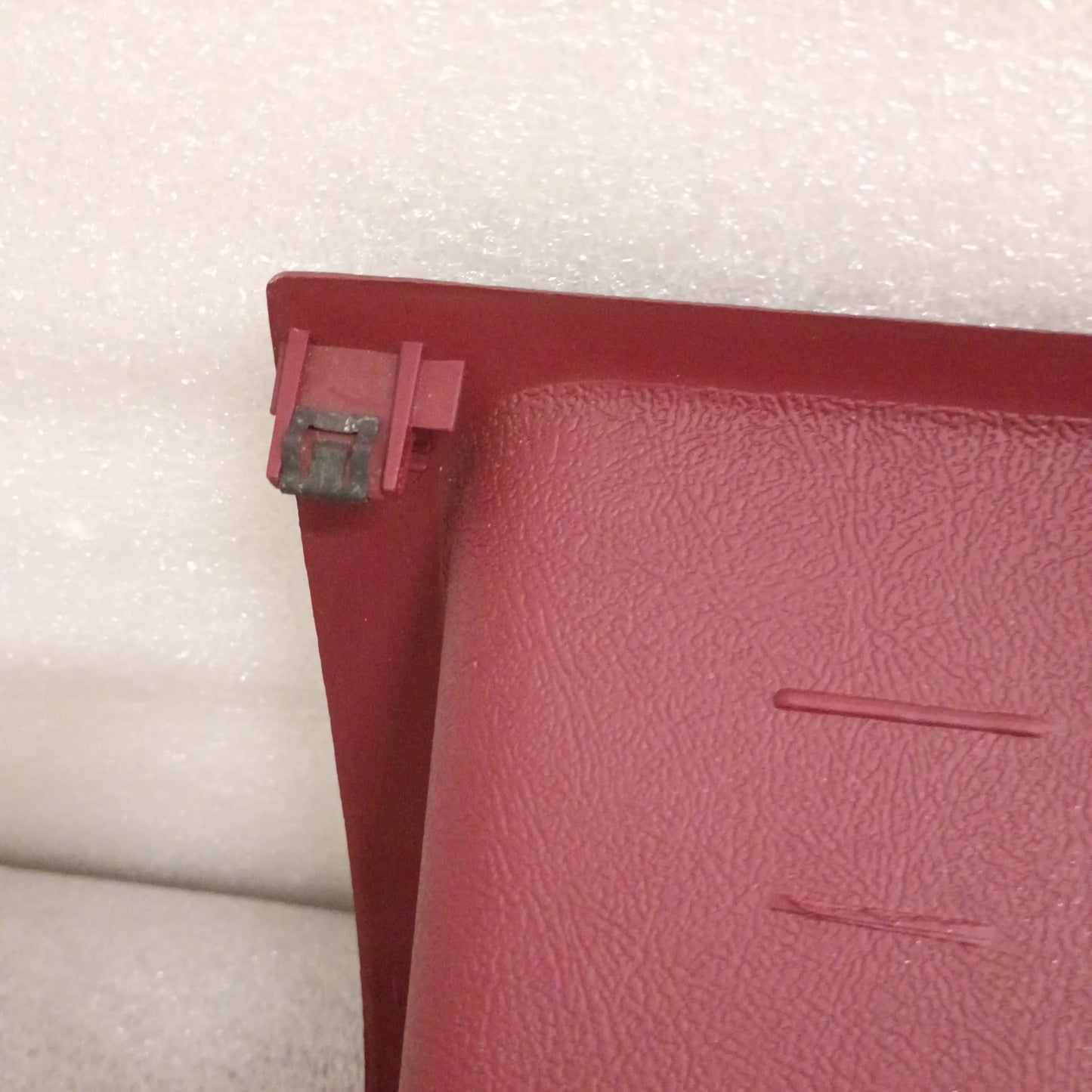 92-96 Dark Red Lower Dash Knee Panel Trim (Used) Ford F150 F250 F350 Bronco