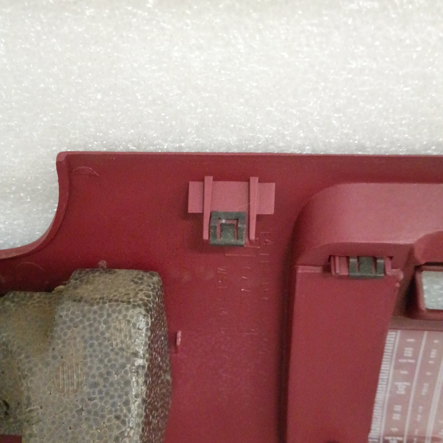 92-96 Dark Red Lower Dash Knee Panel Trim (Used) Ford F150 F250 F350 Bronco