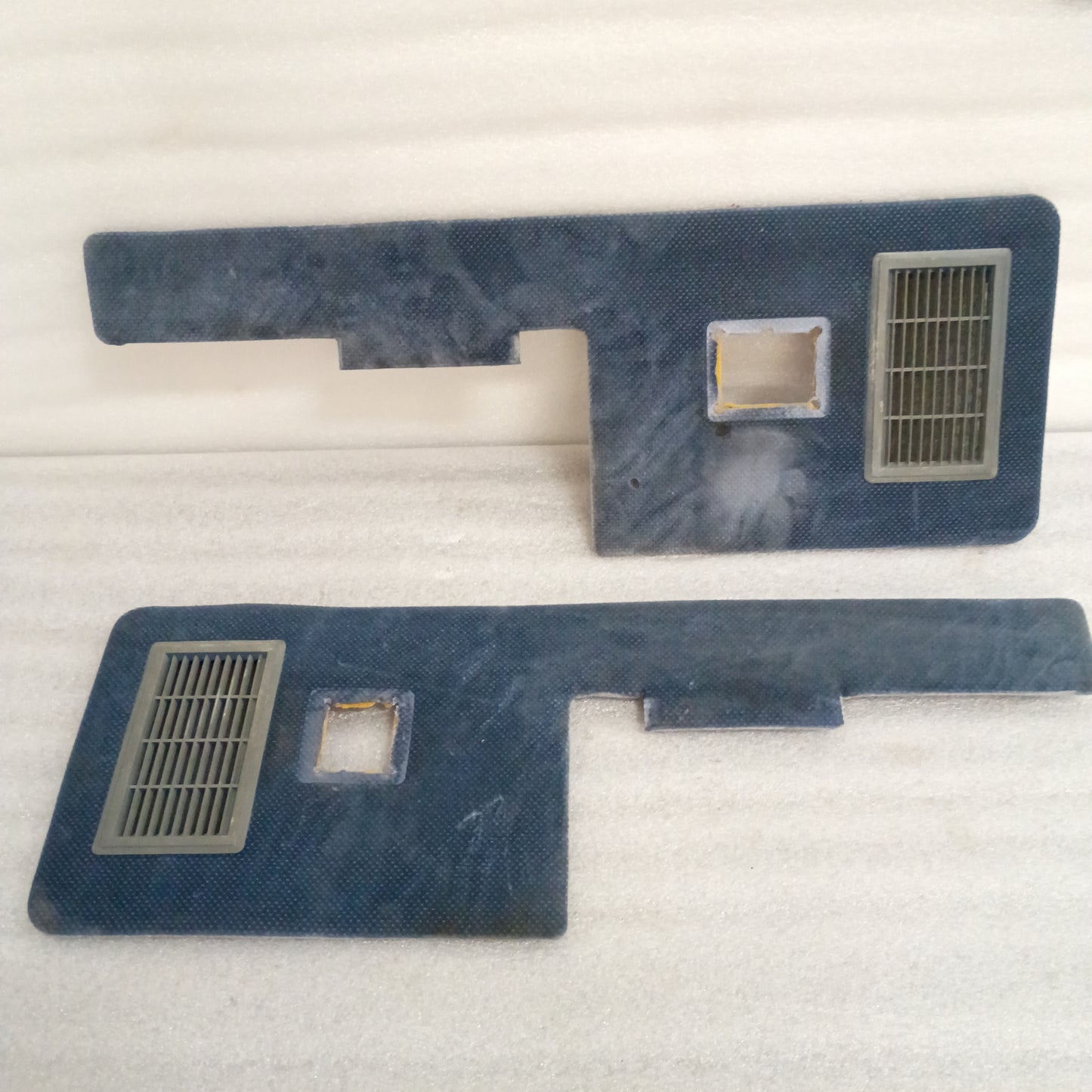 80-86 Blue Deluxe Cloth Door Panel Inserts (Used) Ford F150 F250 F350 Bronco OEM
