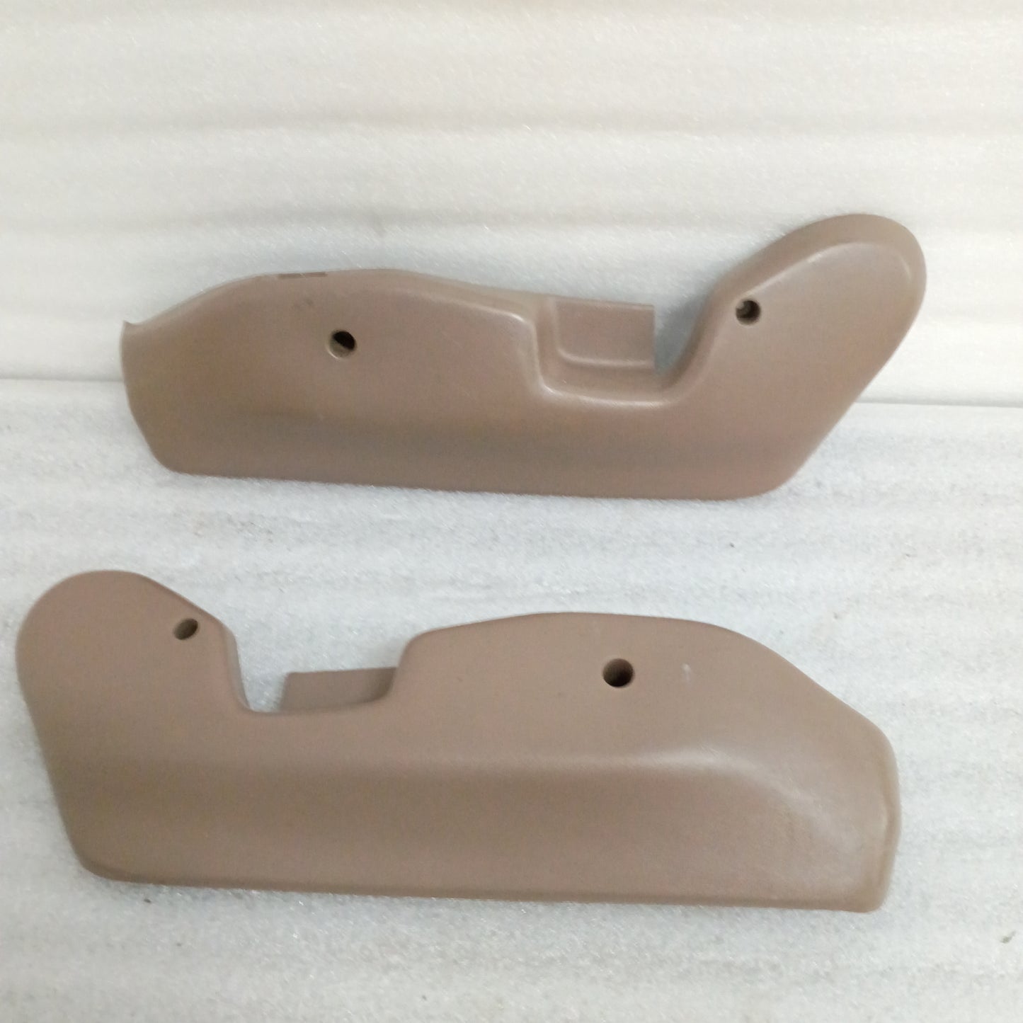 92-96 Tan/Mocha Bucket w/Lumbar Seat Side Trim Pair (Used) F150 F250 F350 Bronco