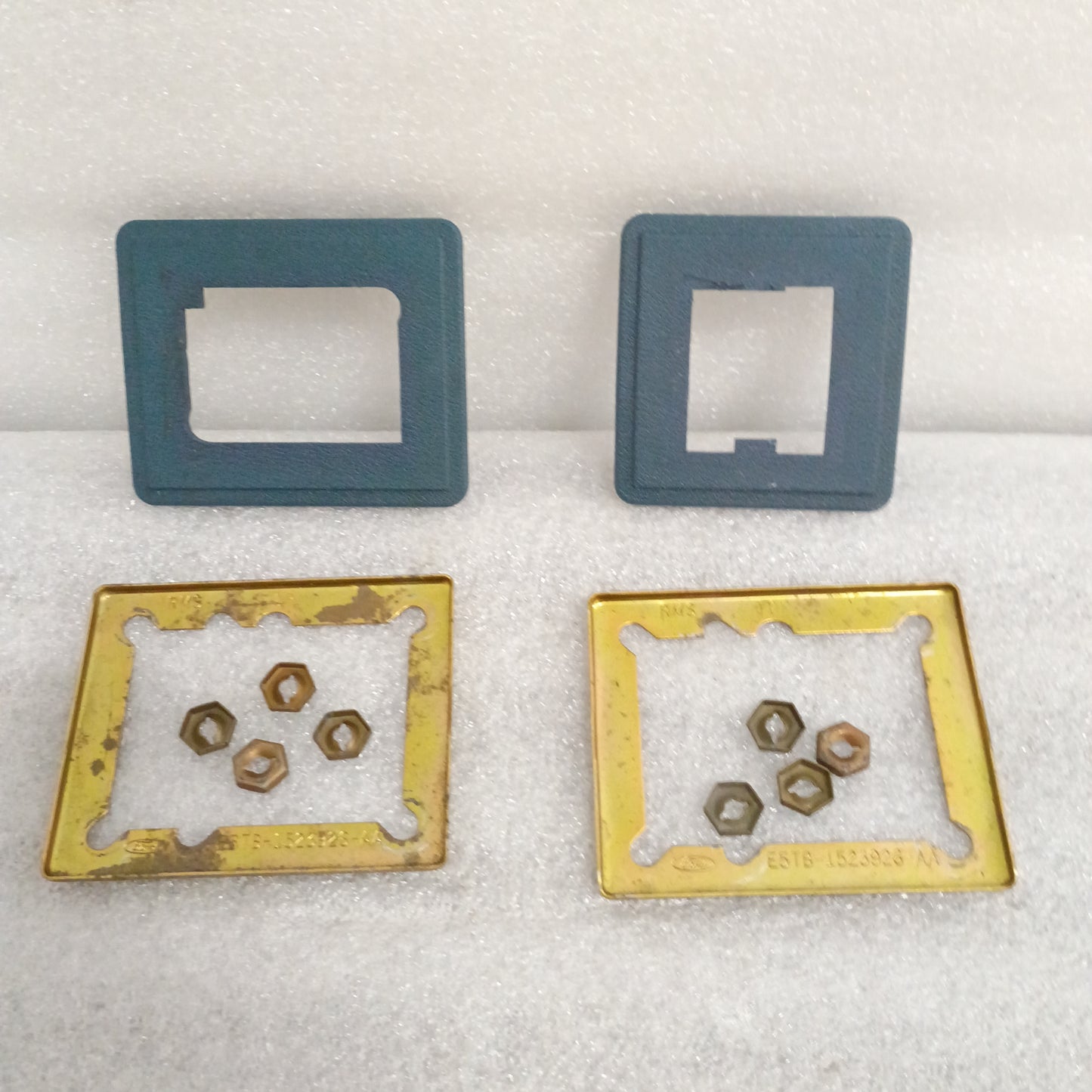 80-86 Regatta Blue Power Window Switch Trim Ring Set (Used) F150 F250 F350 Bronco