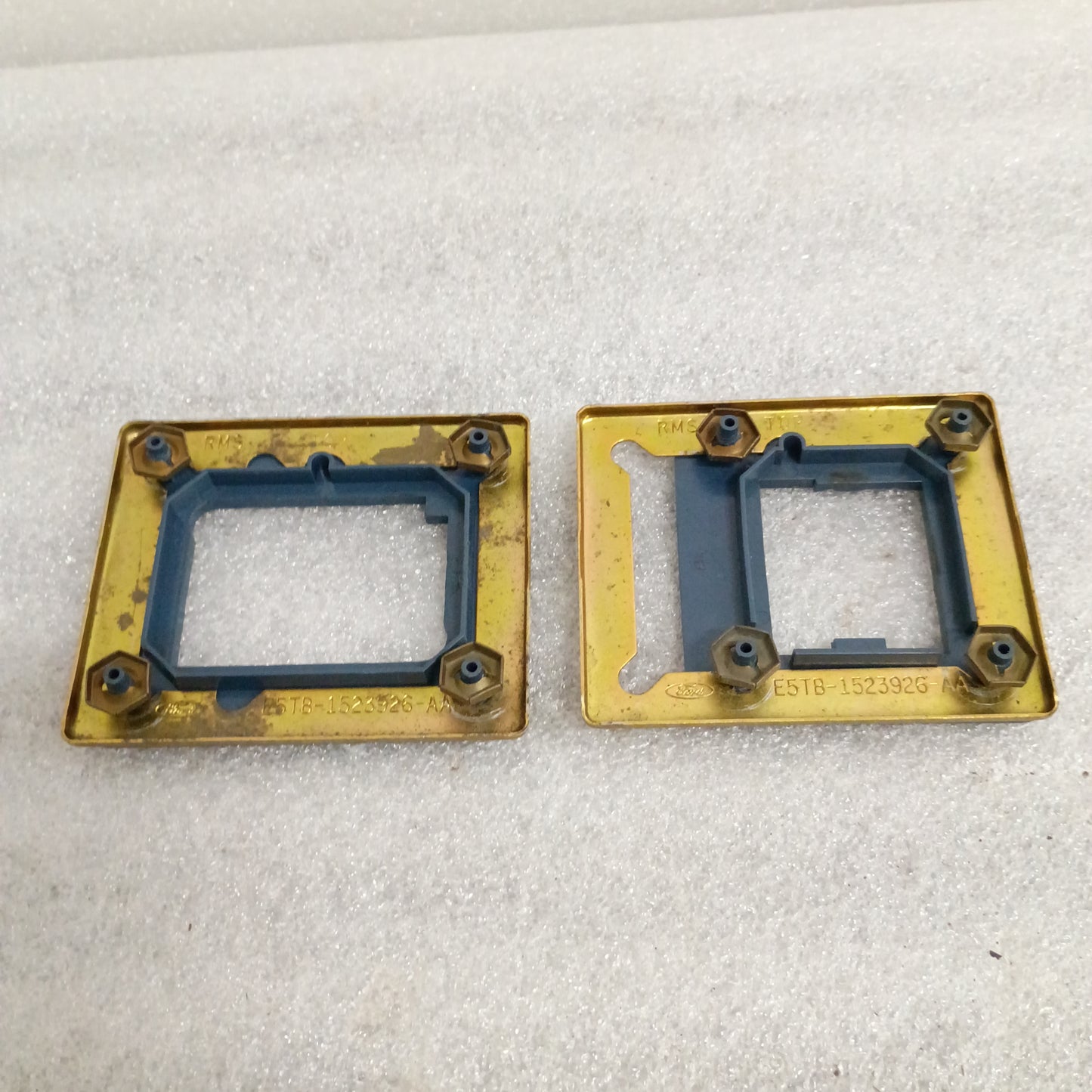 80-86 Regatta Blue Power Window Switch Trim Ring Set (Used) F150 F250 F350 Bronco