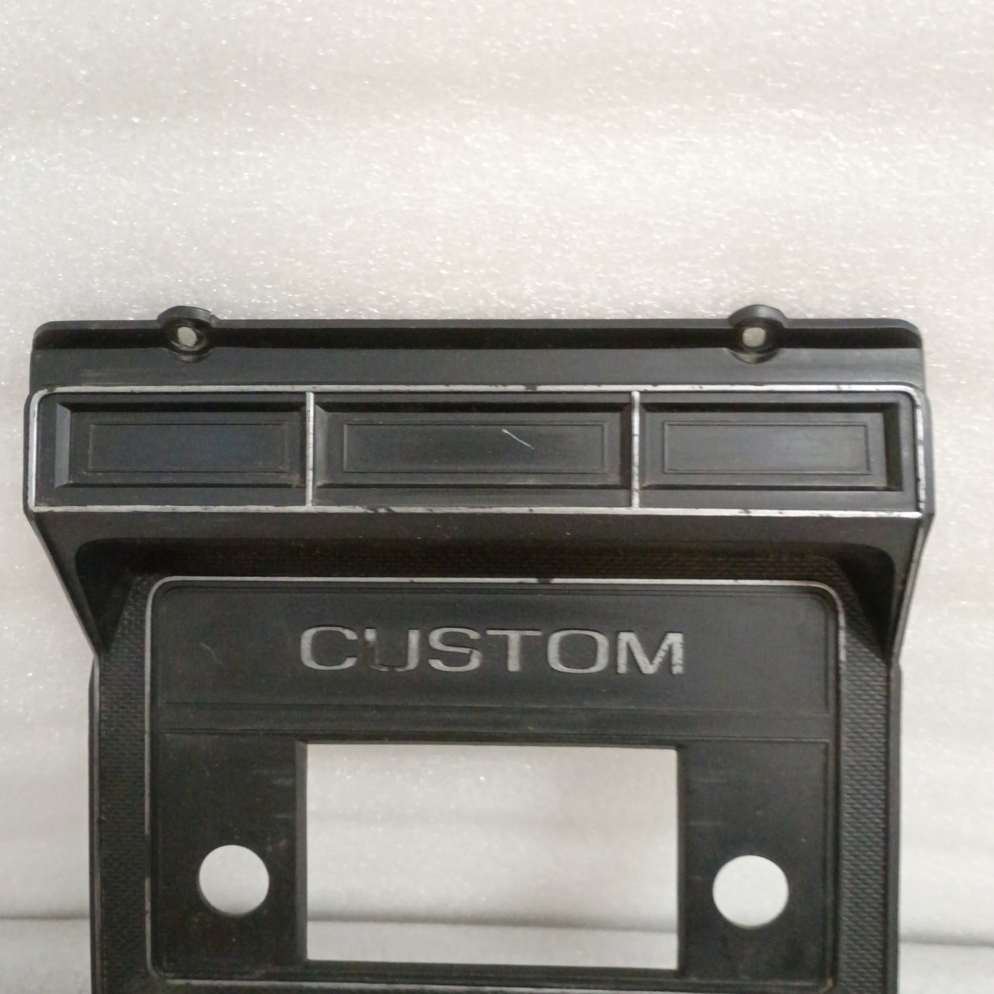 80-86 Black Radio & Heater Bezel (Used) Ford F150 F250 F350 Bronco