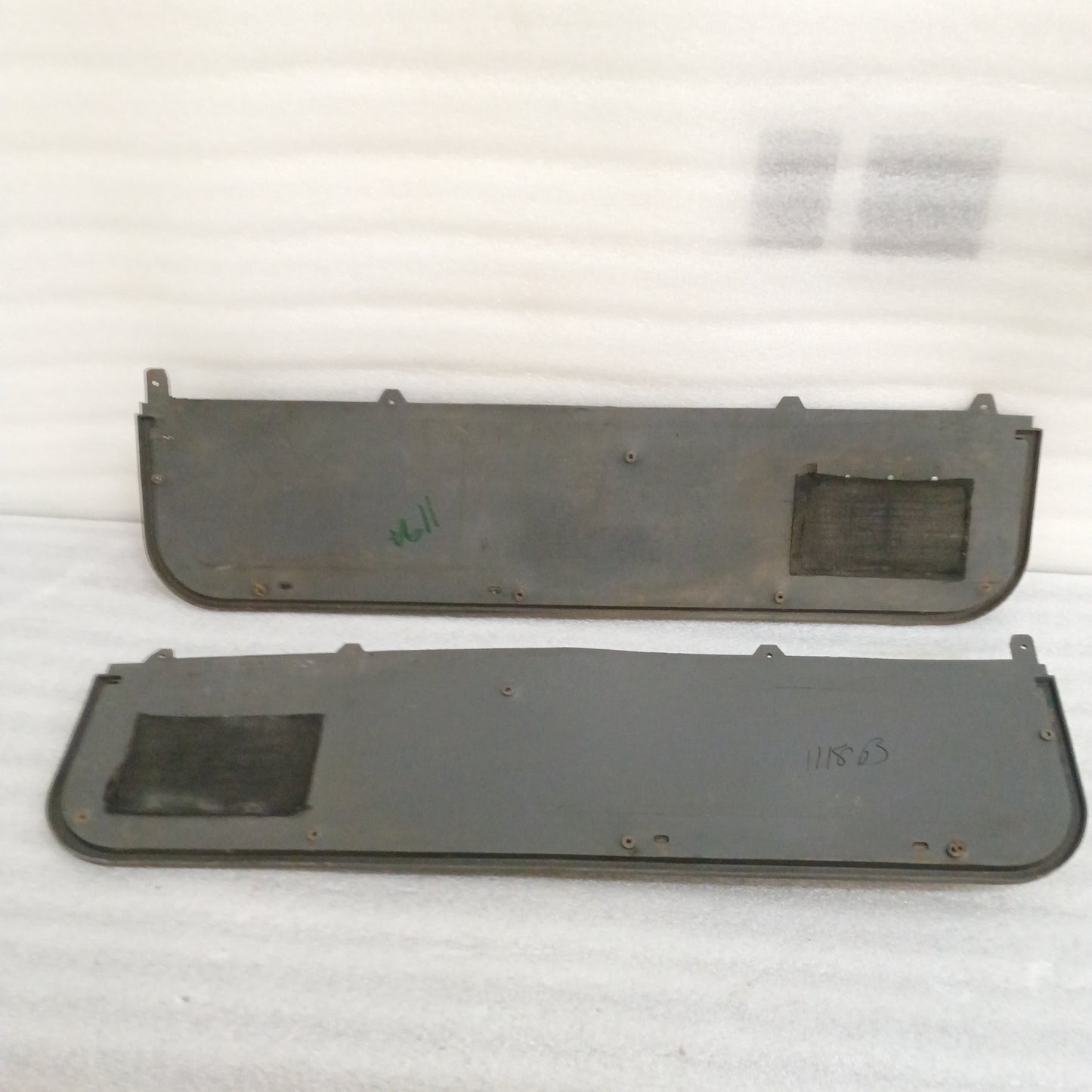 87-91 Dark Gray Door Panels Set for Manual Windows (Used) F150 F250 F350 Bronco