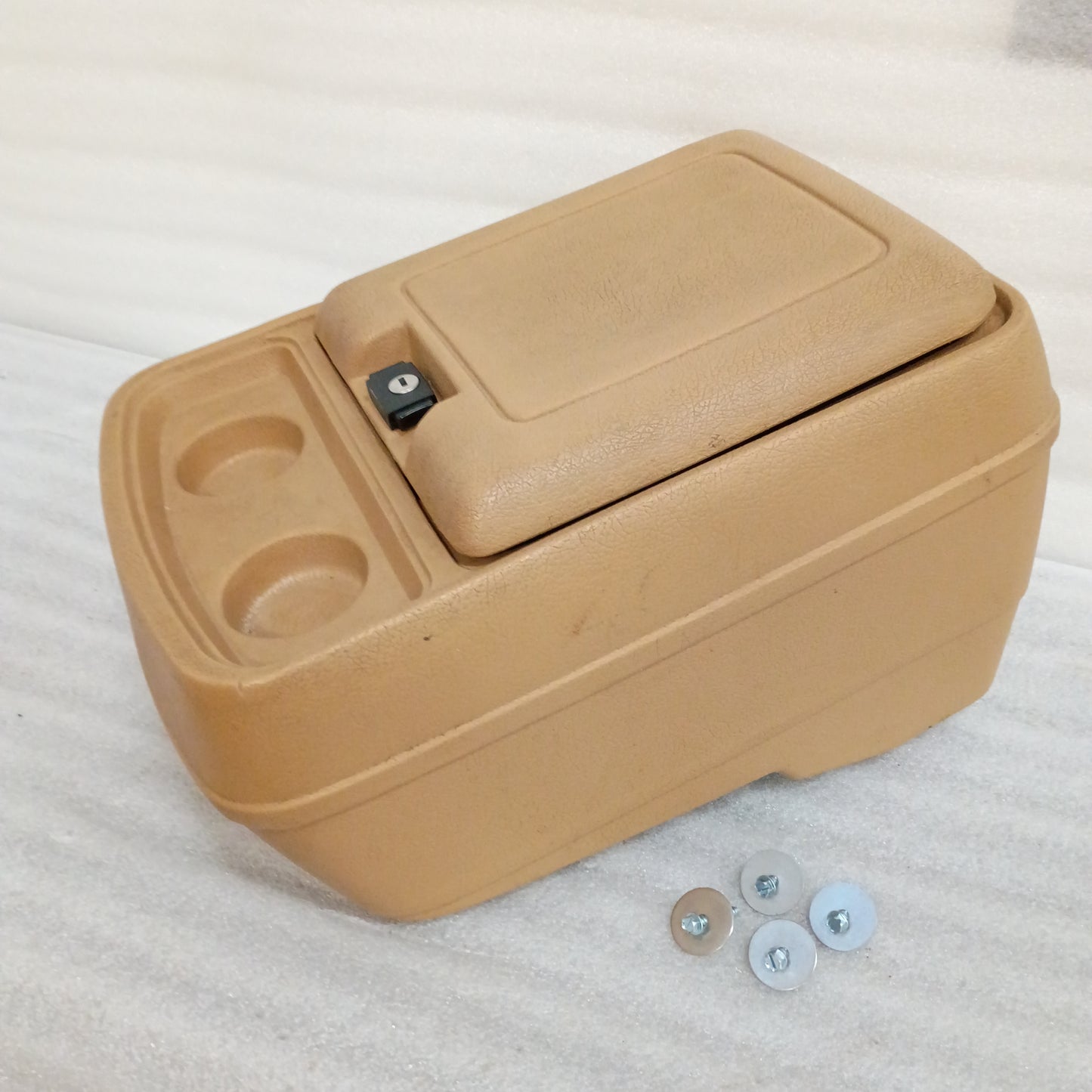 80-91 Tan Center Console (Used) F150 F250 F350 Bronco