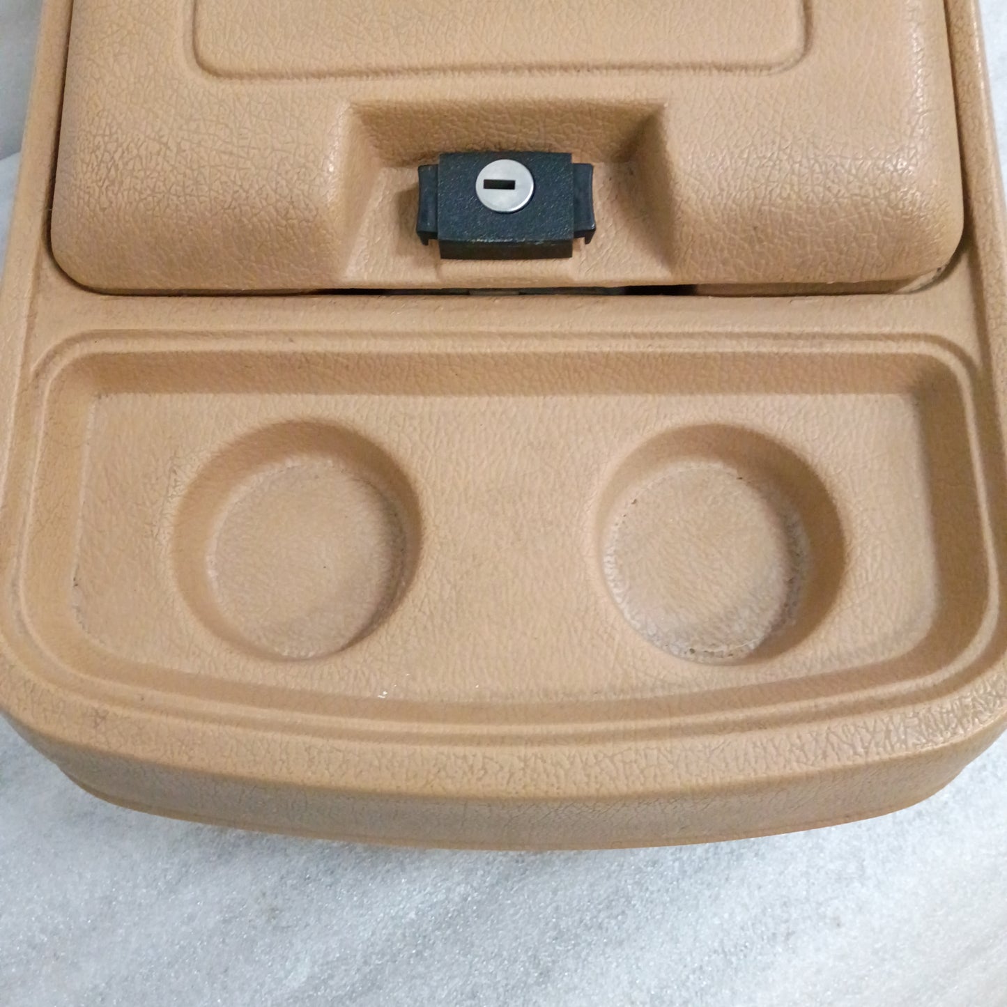 80-91 Tan Center Console (Used) F150 F250 F350 Bronco