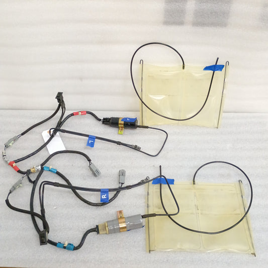 Ford OEM lumbar seat pump assembly with bladders, hoses, and harnesses for 1992-1996 F150, F250, F350, Bronco.