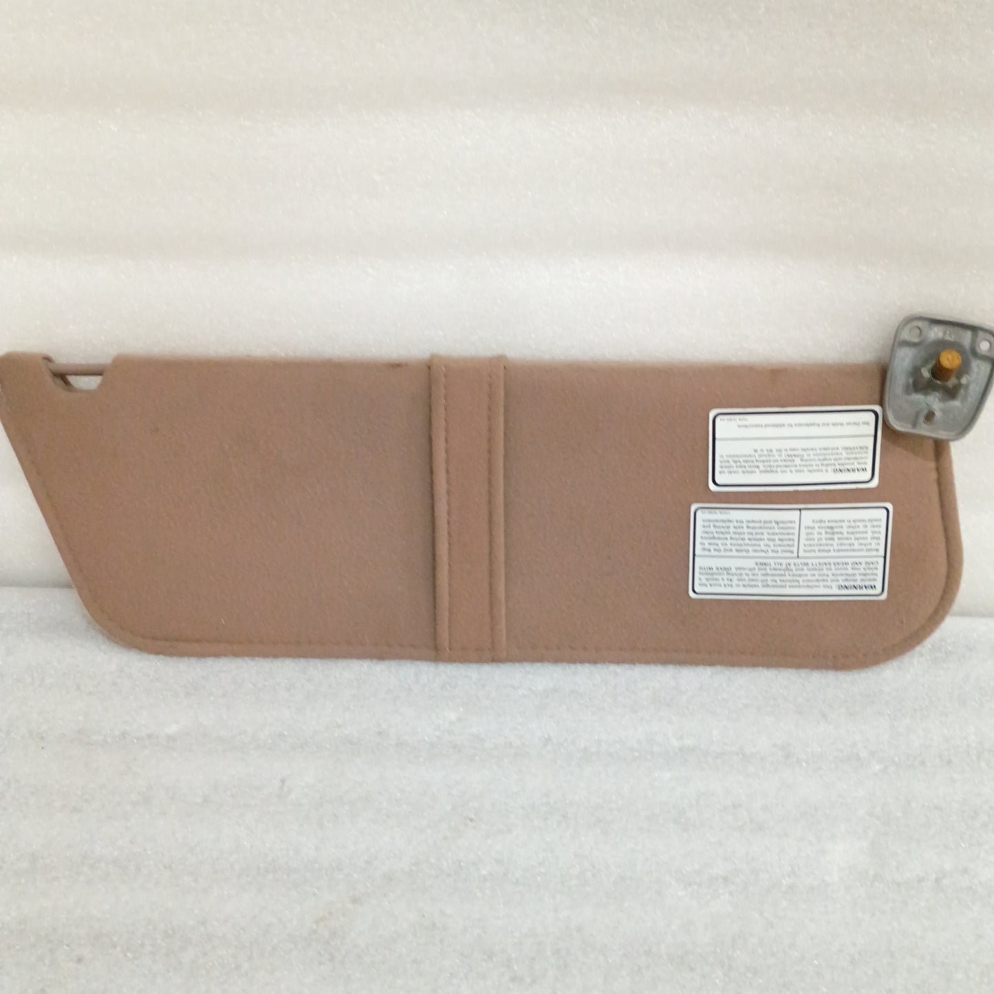 92-97 Tan/Mocha Cloth Sun Visors Pair (Used) F150 F250 F350 Bronco OEM