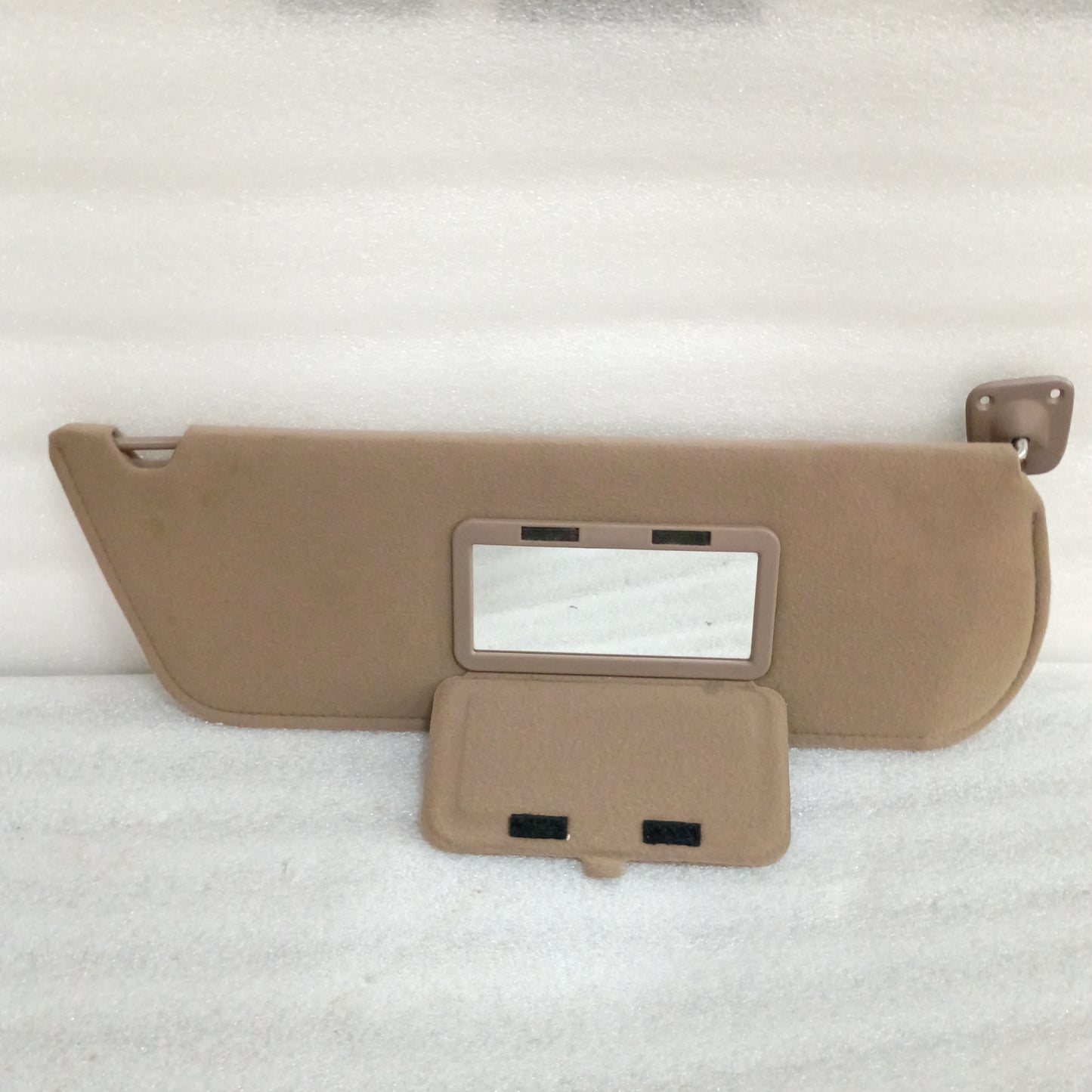 92-97 Tan/Mocha Cloth Sun Visors Pair (Used) F150 F250 F350 Bronco OEM