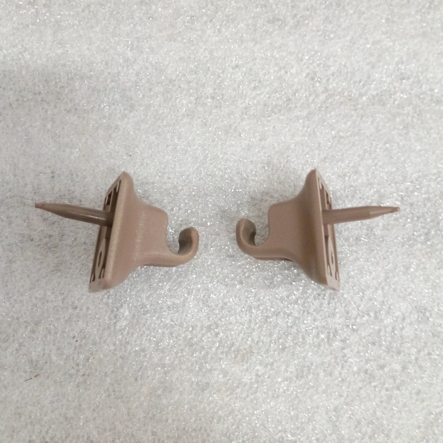 92-97 Tan/Mocha Cloth Sun Visors Pair (Used) F150 F250 F350 Bronco OEM