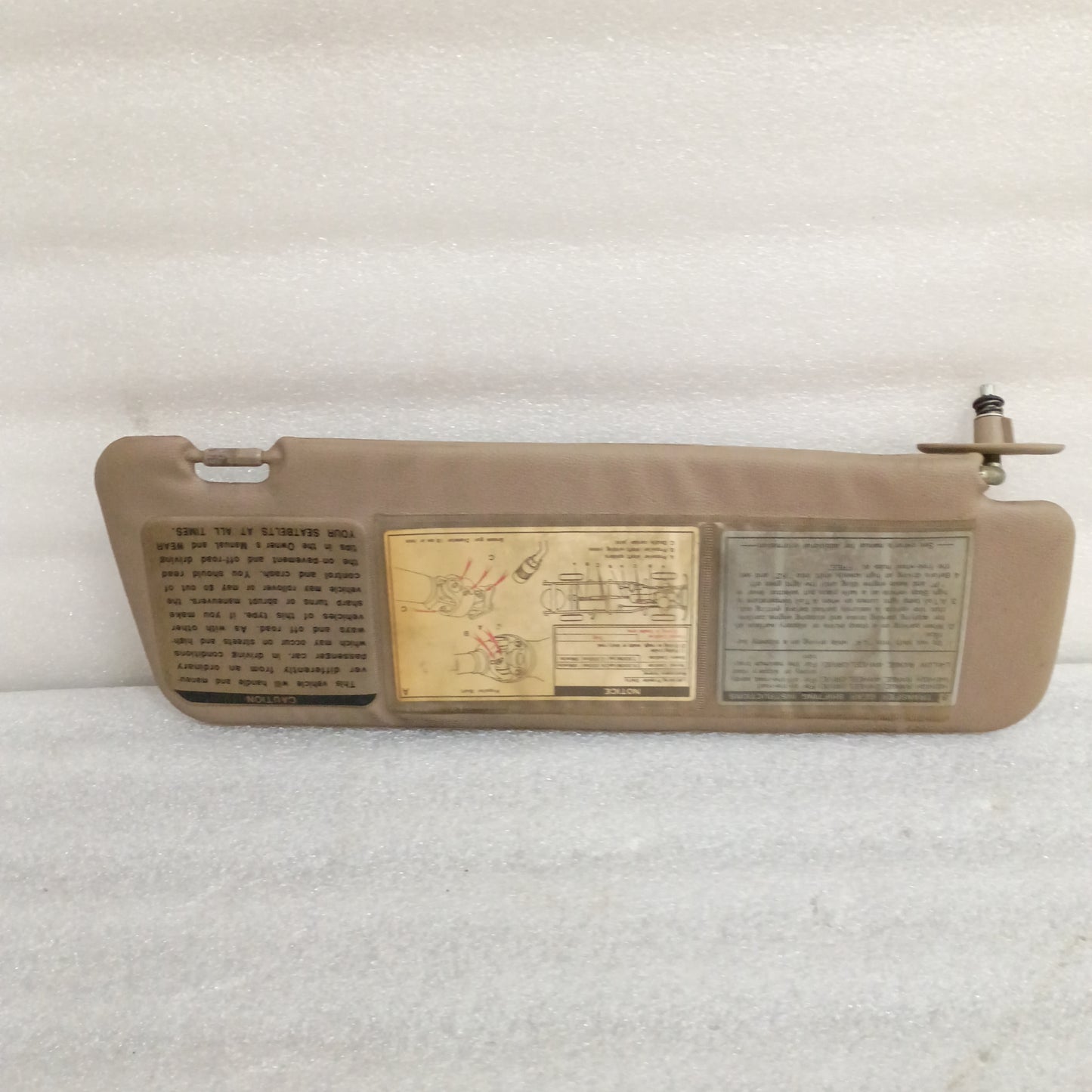 89-95 Toyota Tan/Beige Sun Visors (Used) Truck/Pickup/4Rurnner Genuine OEM SR5