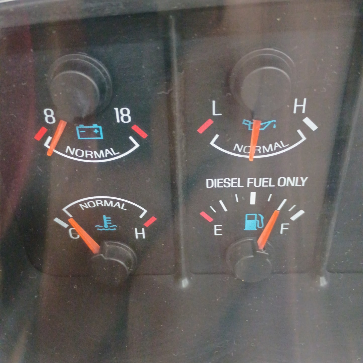87-91 Diesel Tach Gauge Cluster (Remanufactured) REFURBISHED  F150 F250 F350 Bronco