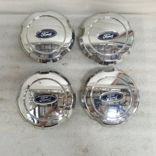 04-08 Center Caps Chrome Set of 4 Ford F150 OEM (Used) 4L34-1A096-DD 5L34-1A096-BA