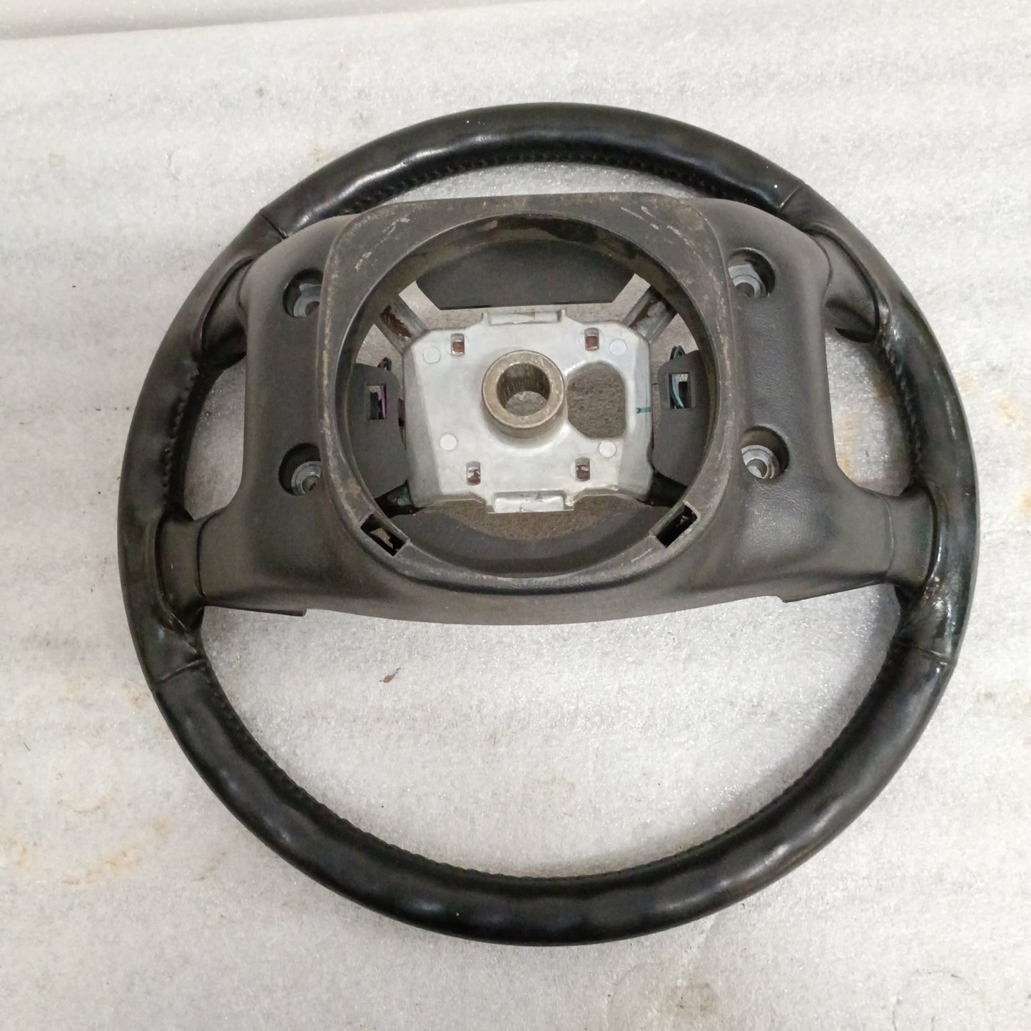 94-96 Leather Steering Wheel with Cruise Control Buttons (Used) F150 Bronco OEM