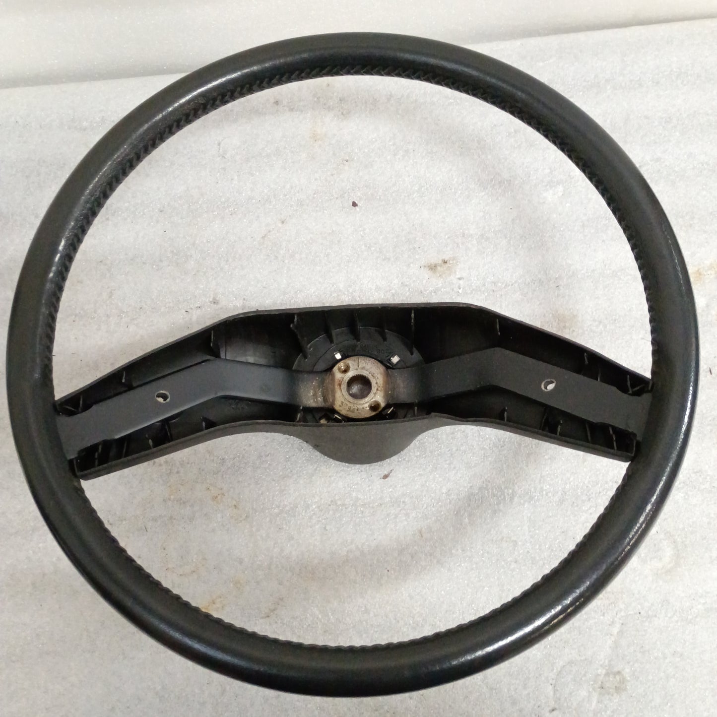80-86 Sim Leather Steering Wheel (Used) F150 F250 F350 Bronco OEM XLT