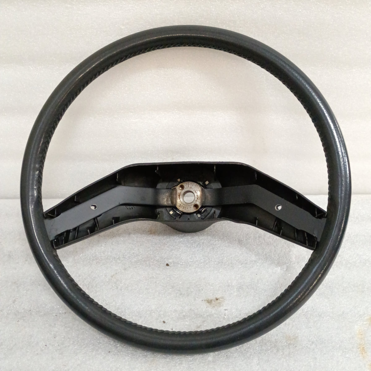 80-86 Sim Leather Steering Wheel (Used) F150 F250 F350 Bronco OEM XLT