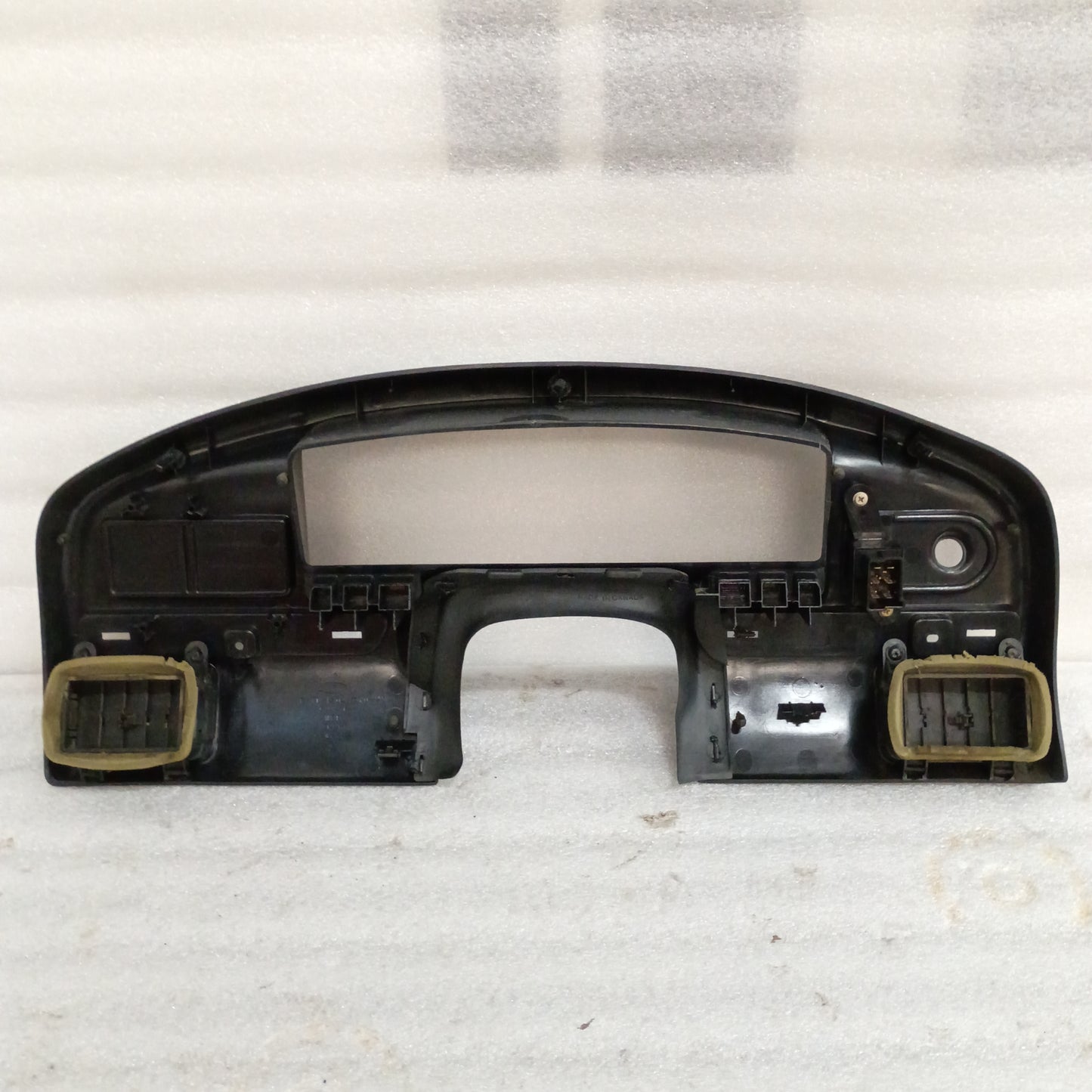 92-97 OEM Black Gauge Cluster Bezel - GOOD CLIPS (Used) Ford F150 F250 F350 Bronco