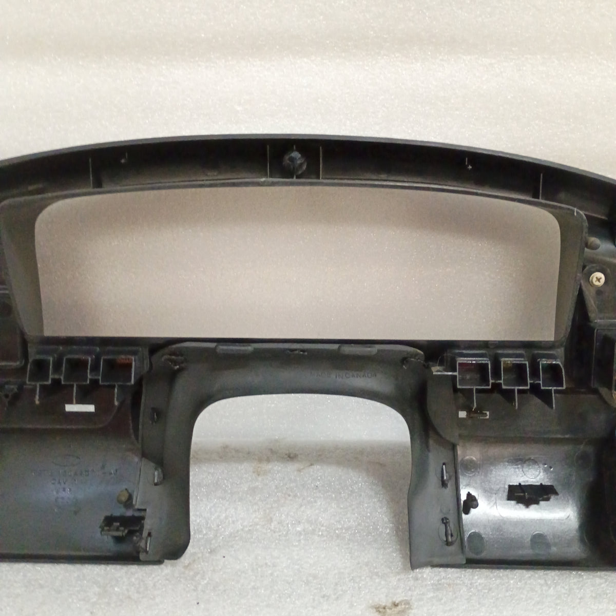 92-97 OEM Black Gauge Cluster Bezel - GOOD CLIPS (Used) Ford F150 F250 F350 Bronco