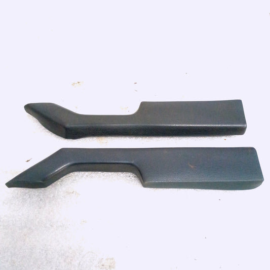 Dark Harbor Blue armrest set for Ford F150, F250, F350, Bronco, OEM parts, fits 1980-1986 models.