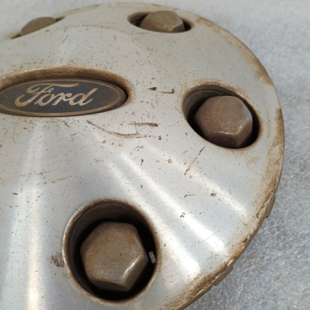 04-08 Alloy Wheel Center Caps Brushed Set of 4 (Used) F150 OEM 5L34-1A096-DA
