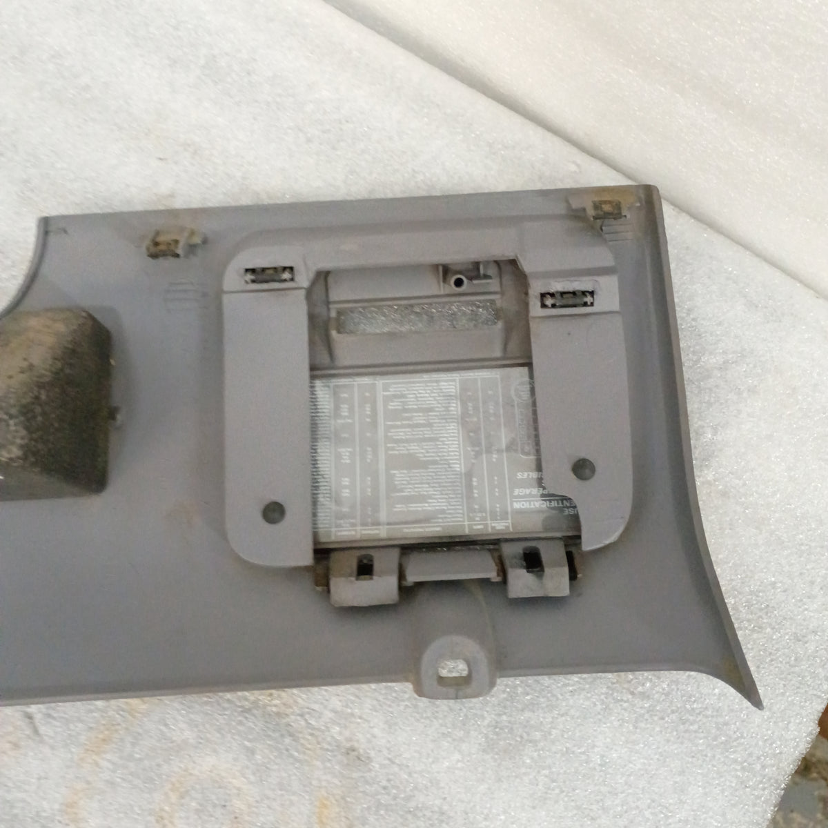 92-96 Light Gray/Opal Lower Dash Knee Panel Trim (Used) Ford F150 F250 F350 Bronco