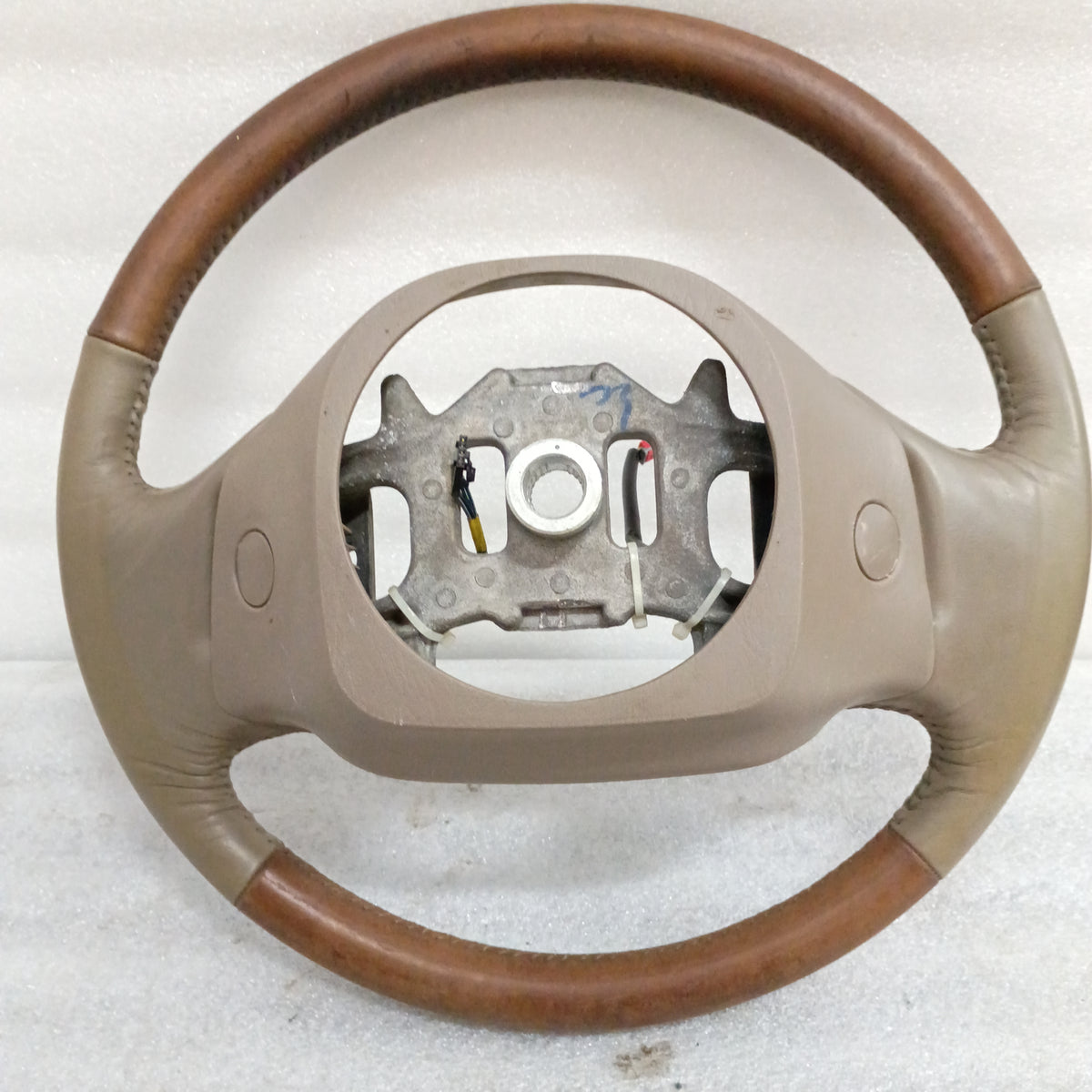 03-07 Tan Leather King Ranch Steering Wheel w/ Cruise (Used) OEM F250 F350 Super Duty