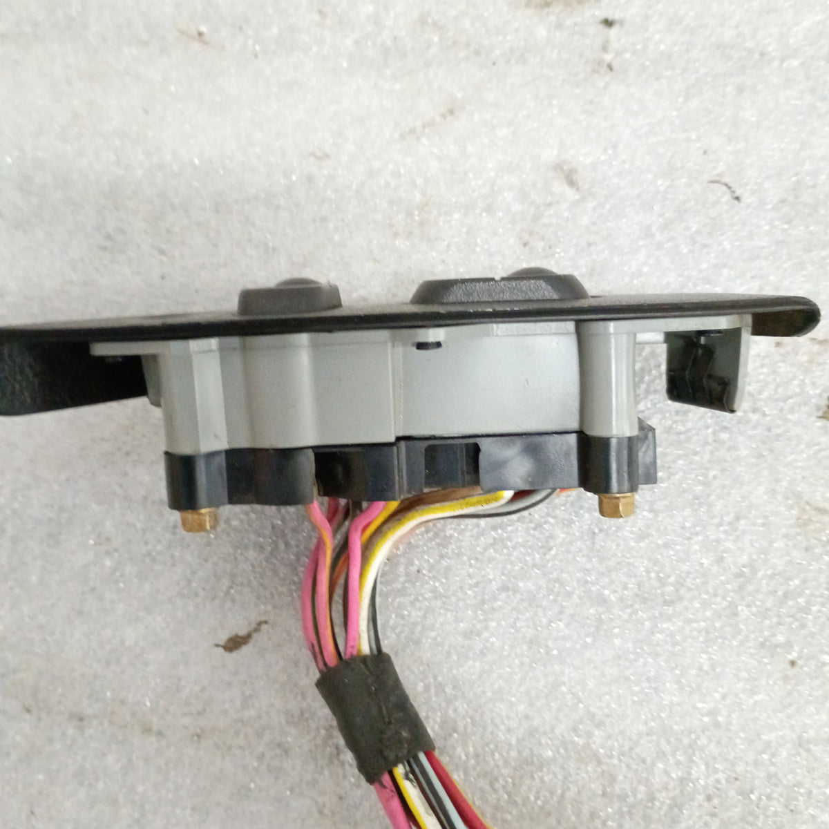 Black power window, lock, and mirror switch set with pigtail wires for 92-96 Ford F150, F250, F350, and Bronco models.