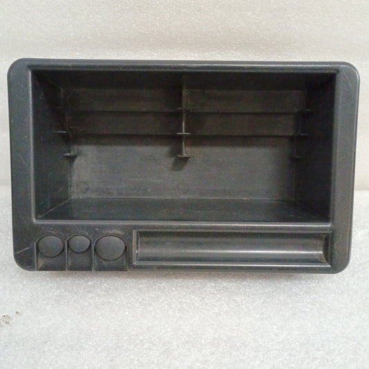 Ford console tray insert with coin slots and cassette holder, compatible with 1992-1996 F150, F250, F350, Bronco.