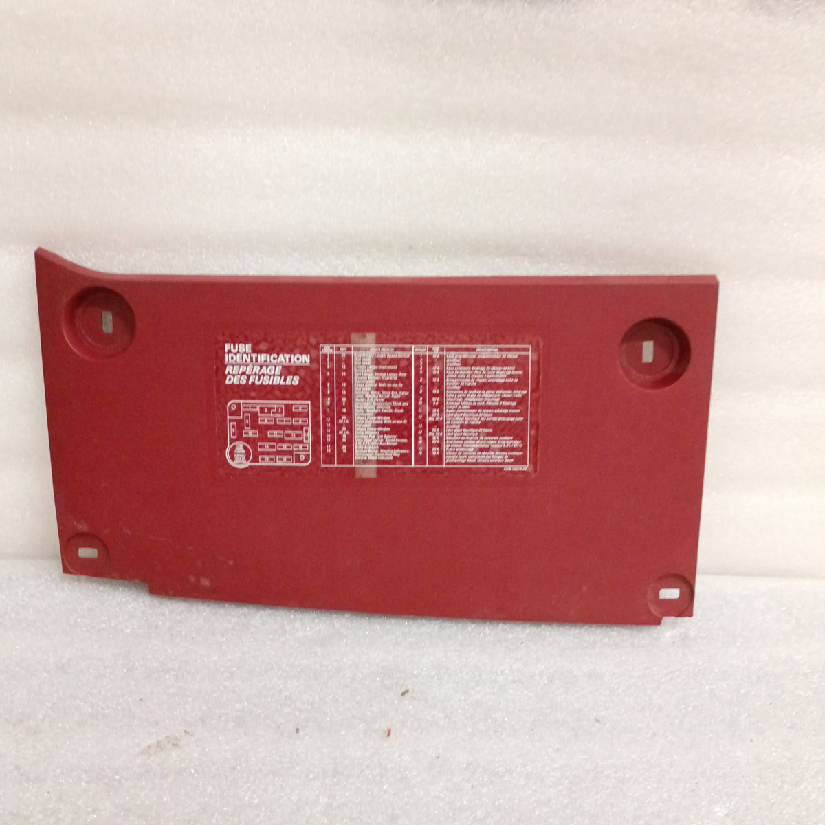 87-91 Red Fuse Panel Cover  (Used) Lower Dash Trim Knee Bolster F150 F250 F350 Bronco