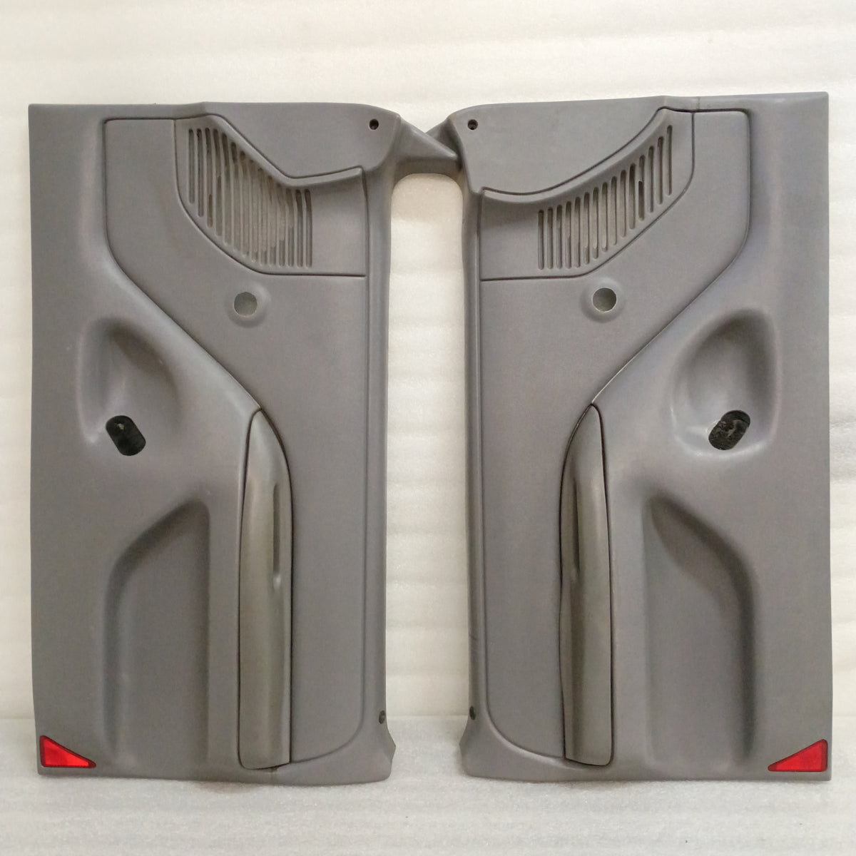 1992-1997 Light Gray Door Panel Set for Manual Windows (Used) F150 F250 F350 Bronco OBS