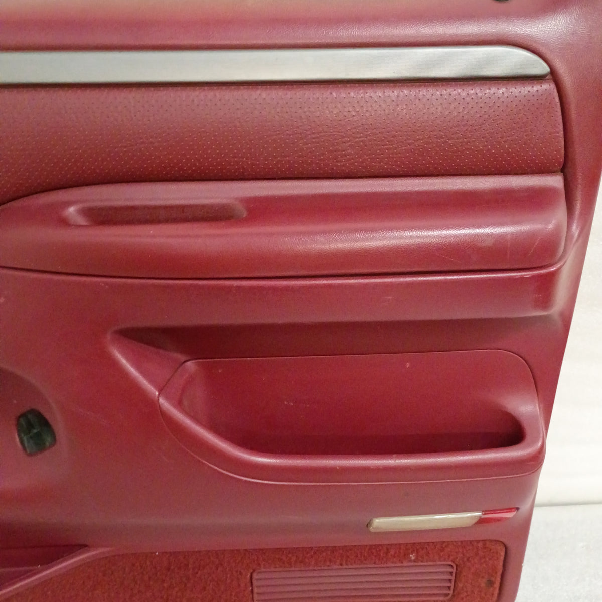 1992-1997 Deluxe Red Door Panels (Used) Ford F150 F250 F350 Bronco OBS OEM XLT