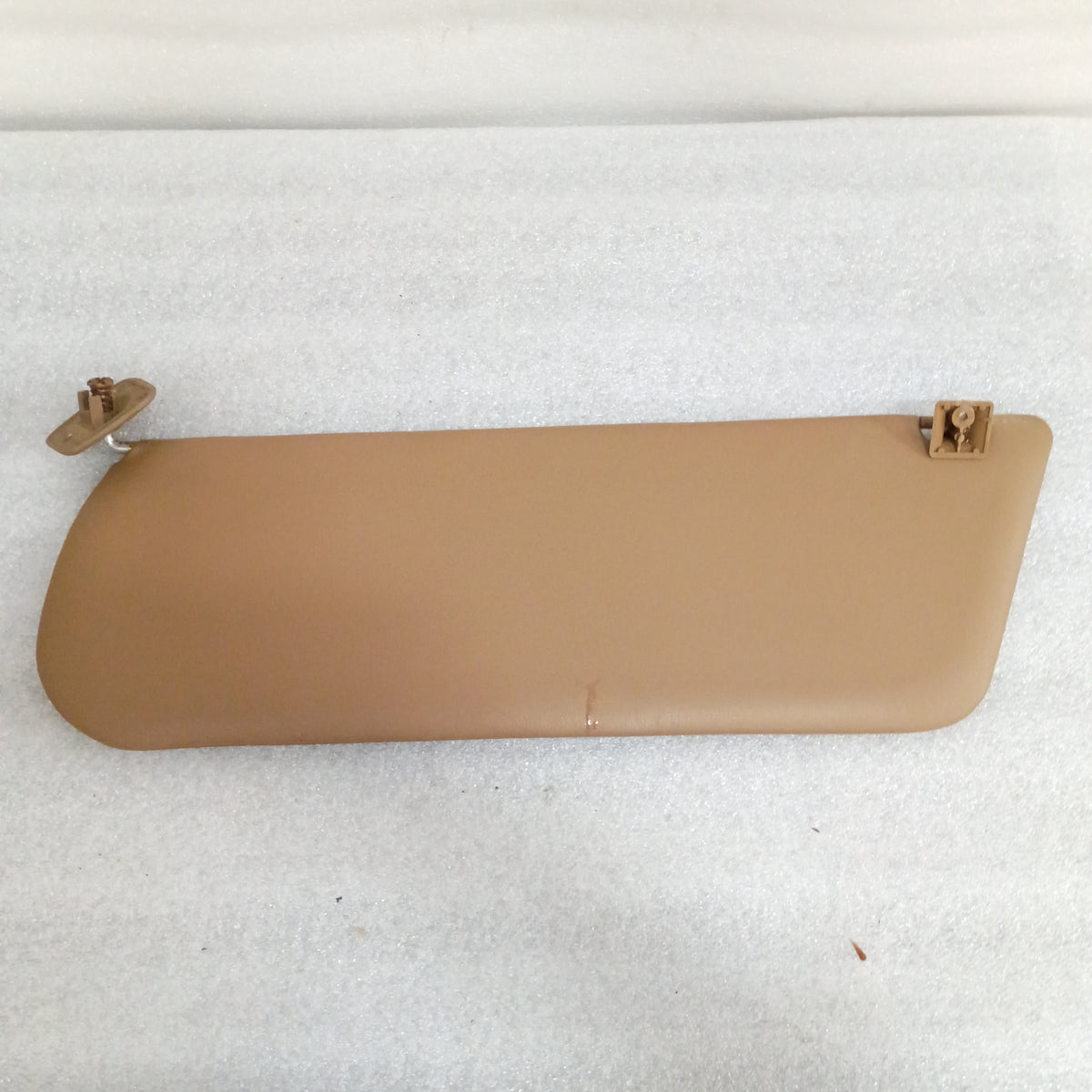 87-91 Tan Vinyl Sun Visors Pair (Used) F150 F250 F350 Bronco OEM