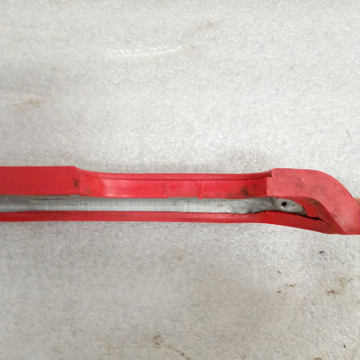 Red OEM Ford arm rest set for 1973-1979 F100, F150, F250, F350, and Bronco; includes OEM door pull cups.