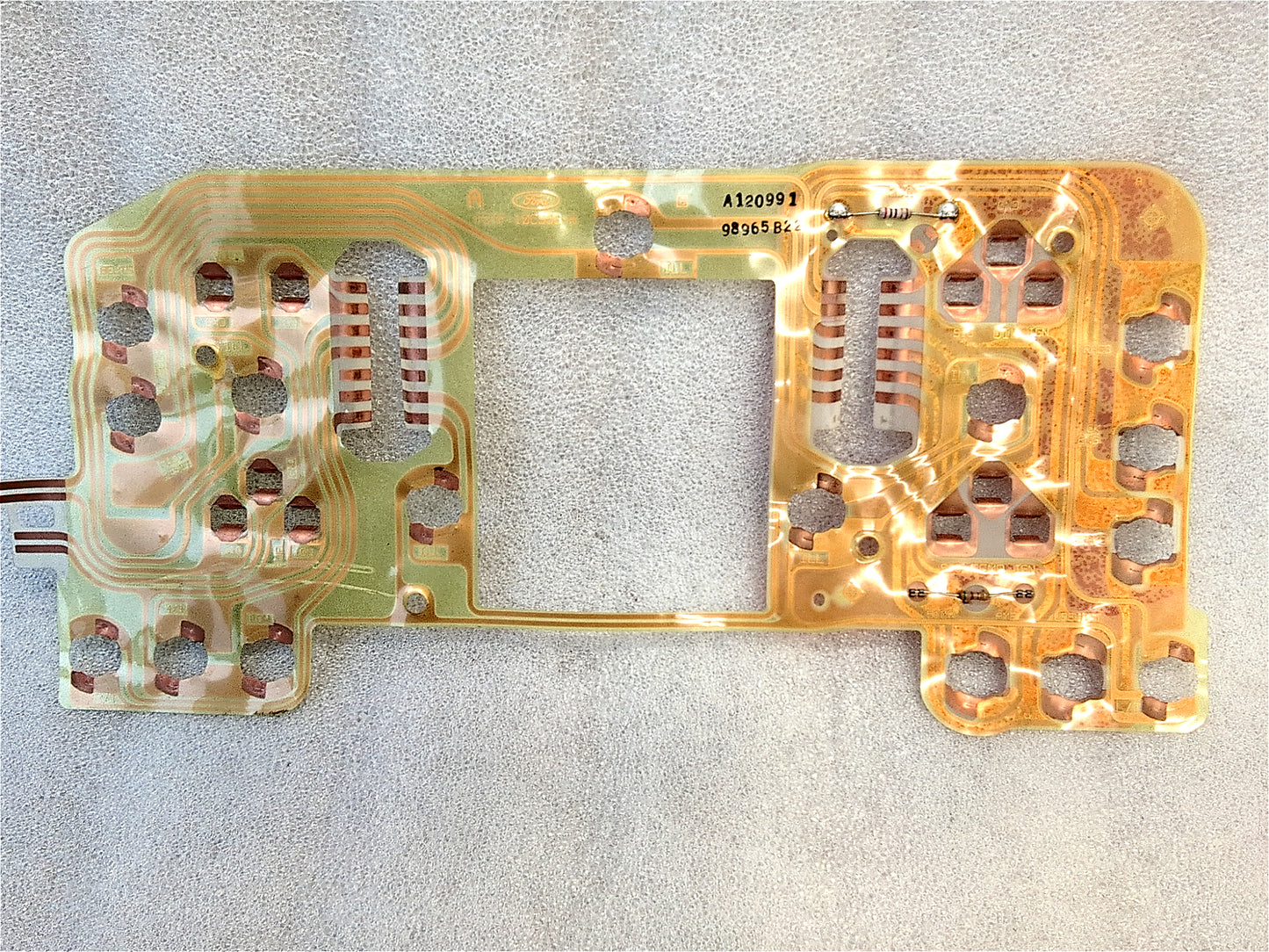 92-93 Gauge Cluster Circuit Board WITHOUT Tach (Used) F150 F250 F350 Bronco