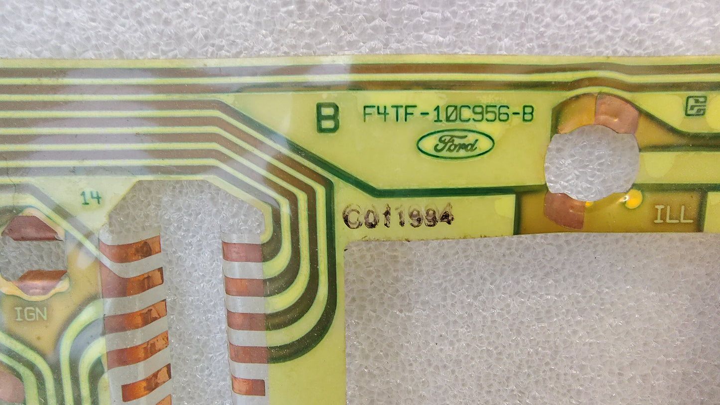 94 Gauge Cluster Circuit Board WITHOUT Tach (Used) F150 F250 F350 Bronco
