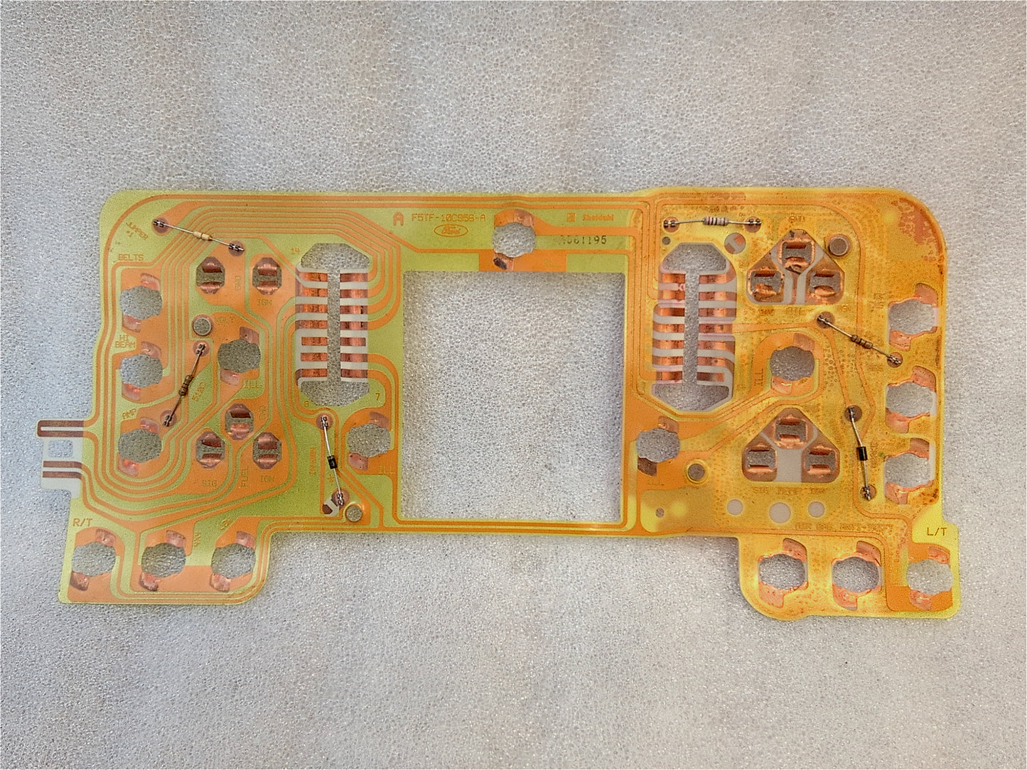 95 Gauge Cluster Circuit Board WITHOUT Tach F5TB-10C956-A (Used) F150 F250 F350 Bronco