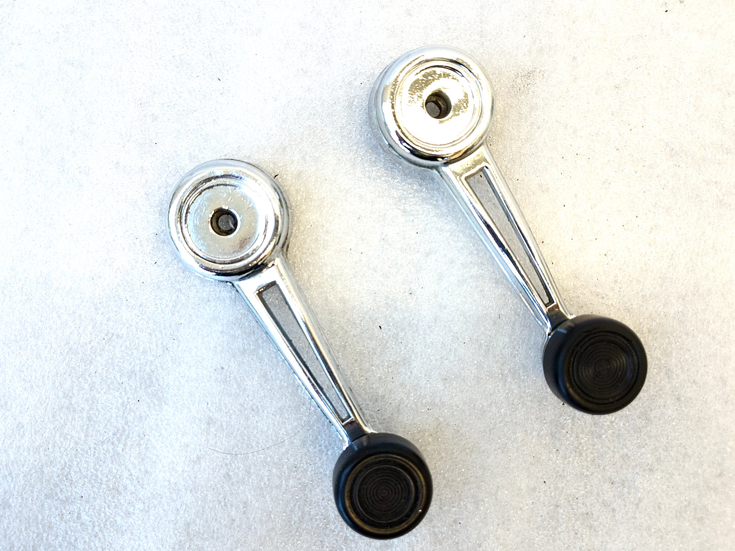 73-77 OEM Chrome Window Crank Handle with Black Knob (Used) Ford F100 F150 F250 F350