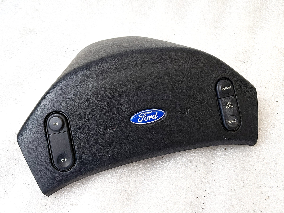 92-97 Steering Wheel Horn Pad with Cruise (Used) F150 F250 F350 Bronco OEM