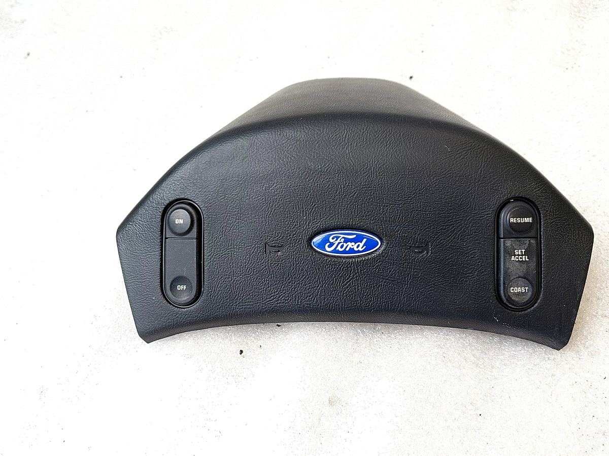 92-97 Steering Wheel Horn Pad with Cruise (Used) F150 F250 F350 Bronco OEM