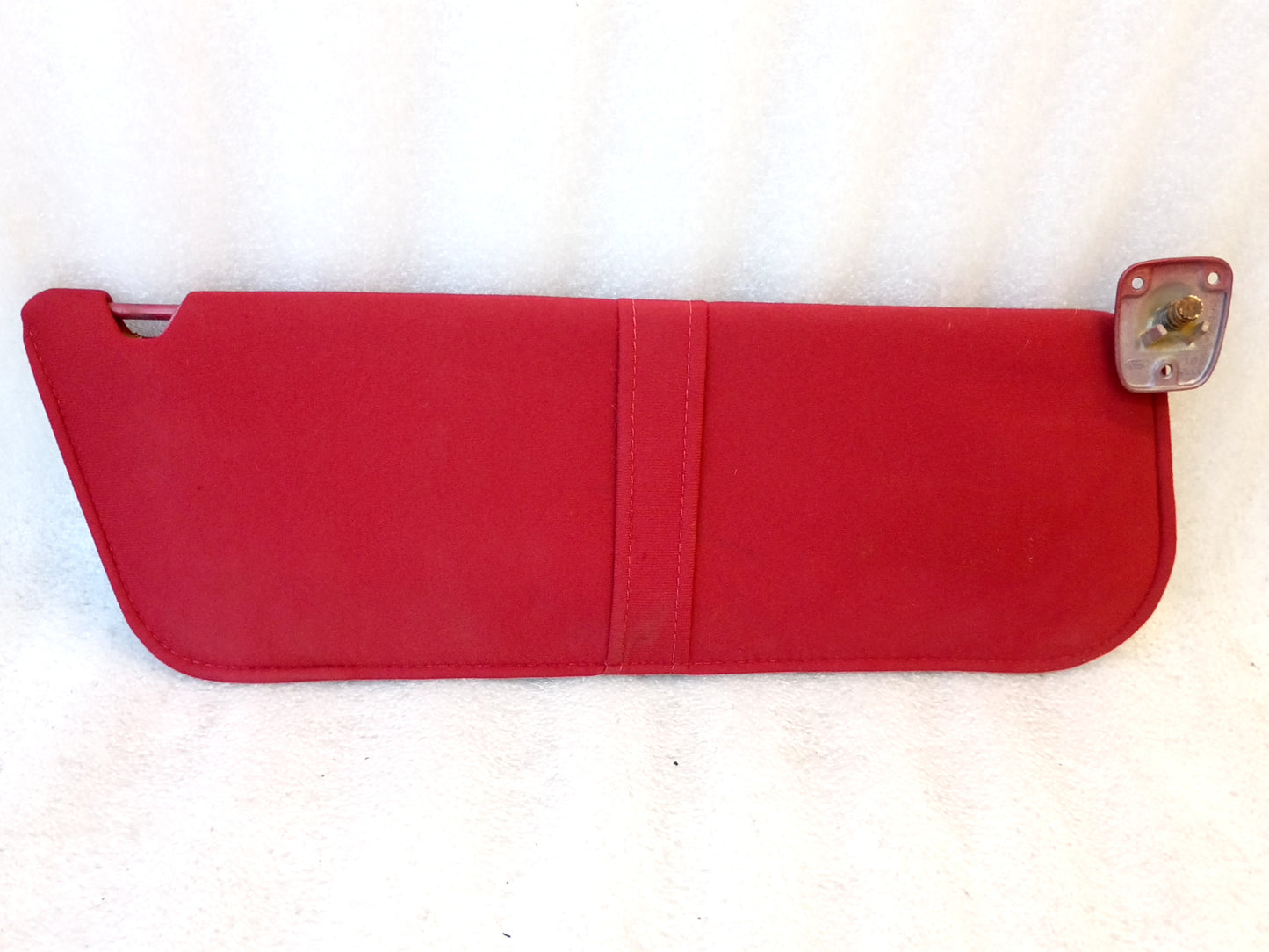 87-91 Red Cloth Sun Visors Pair (Used) F150 F250 F350 Bronco OEM