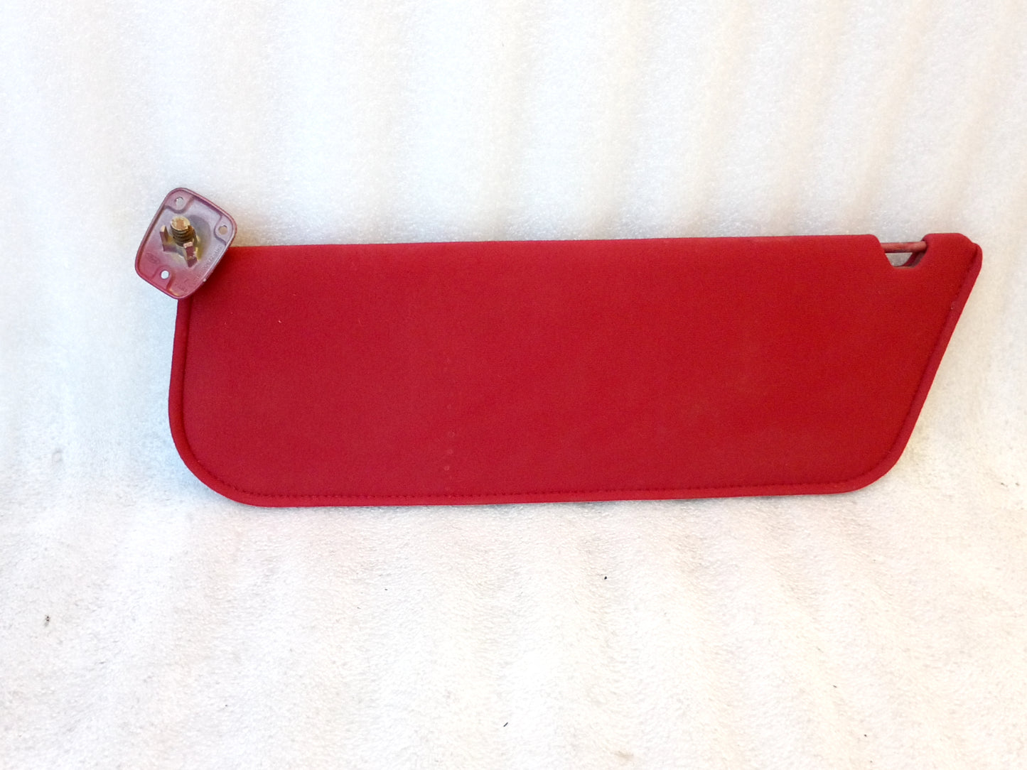 87-91 Red Cloth Sun Visors Pair (Used) F150 F250 F350 Bronco OEM