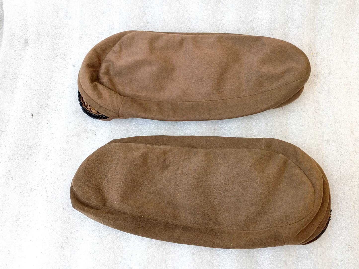 87-91 Tan Eddie Bauer Bucket Seat Folding Arm Rest Covers (Used) F150  Bronco OEM