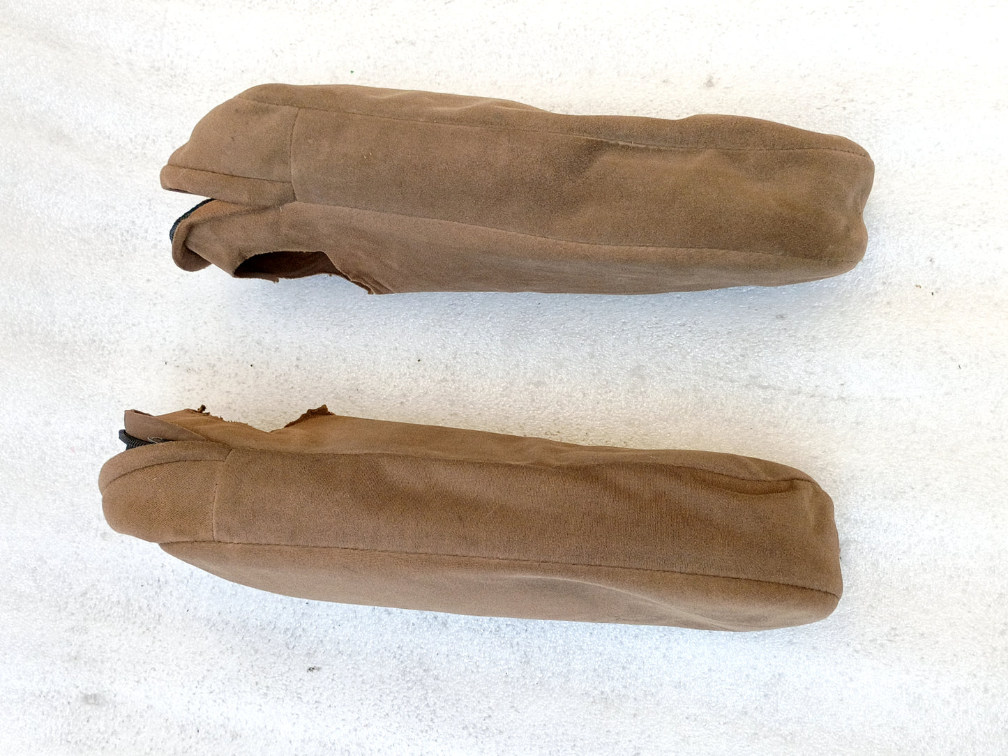 87-91 Tan Eddie Bauer Bucket Seat Folding Arm Rest Covers (Used) F150  Bronco OEM