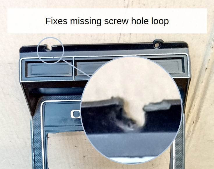 80-86 Radio & Heater Bezel Screw Tab Repair Kit