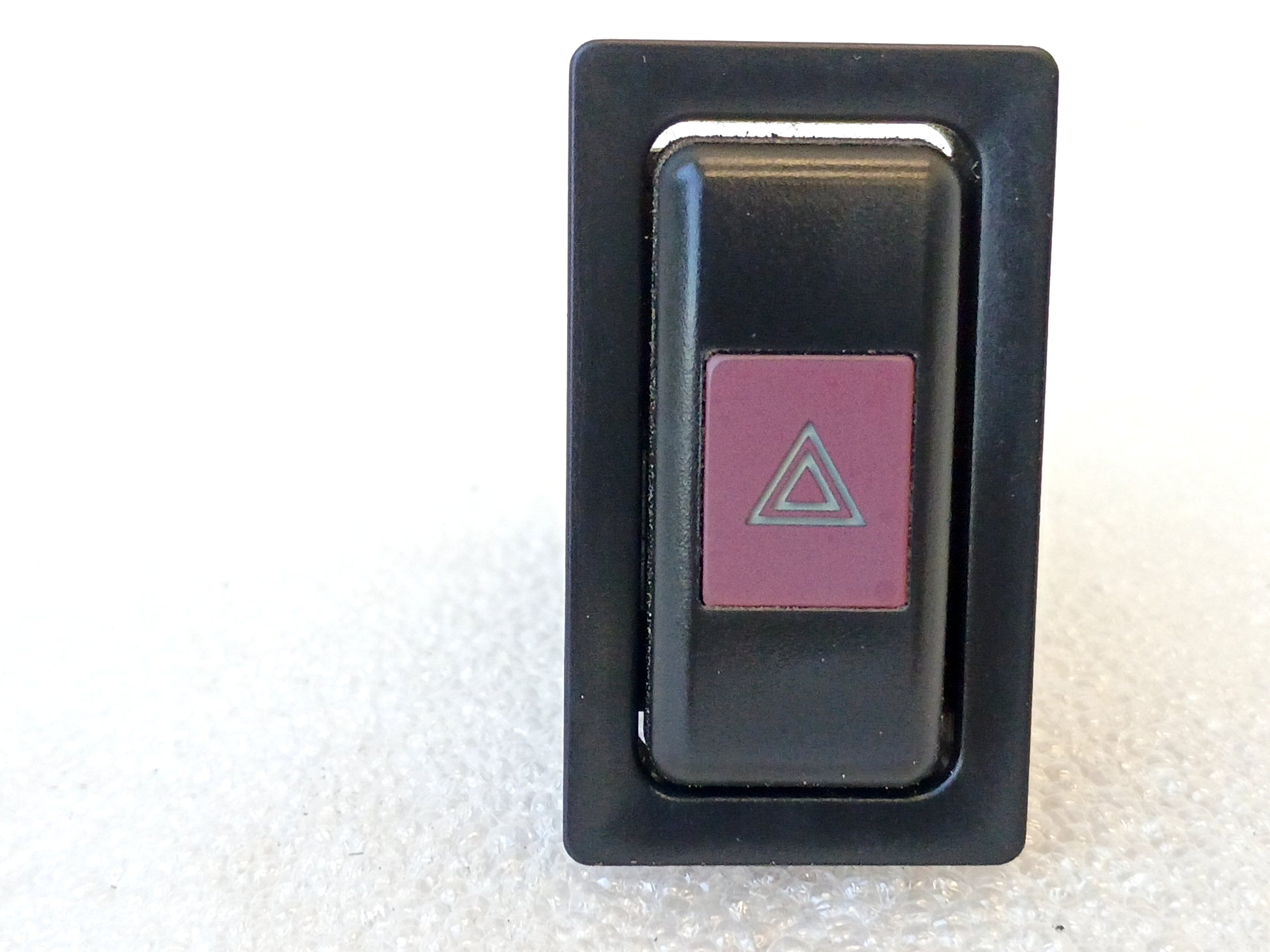 Toyota hazard flasher switch, black with red triangle button, compatible with 1989-1995 4Runner and Truck models.