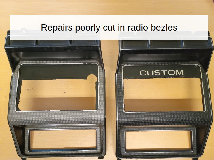 80-86 Radio Bezel Hole Repair Face Cover